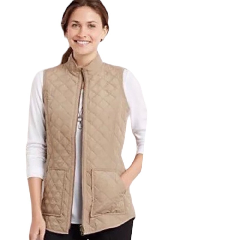 J Jill Heritage womens quilted vest size Small